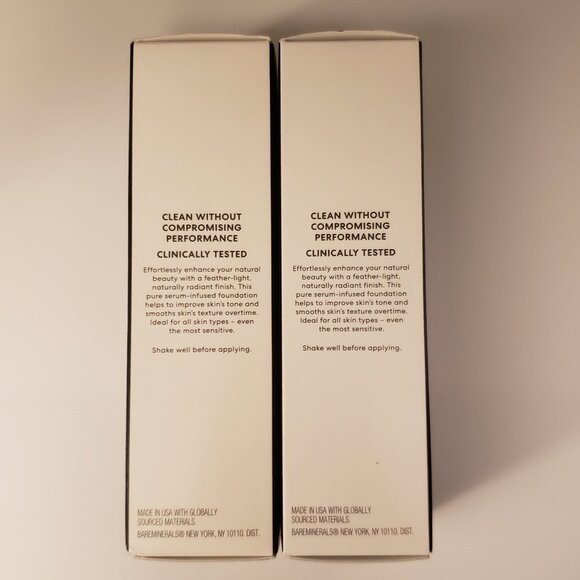 2-Pack Fair Cool 1 BareMinerals Original Pure Serum Liquid Foundation 1z New NIB - Picture 3 of 6
